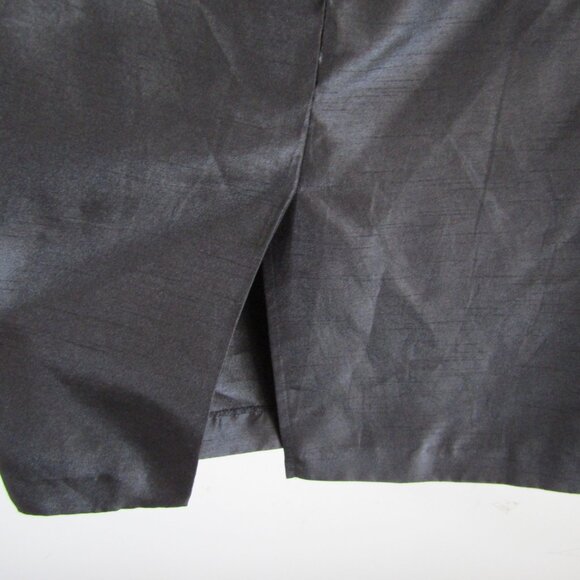 K Jordan Women's Sheath Dress 20W Black Pink Floral Satin Ruffle Business Church - Picture 7 of 11